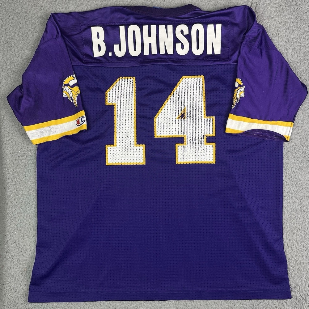Minnesota Vikings Brad Johnson Vintage 90s Champion NFL Football Jersey Sz XXL